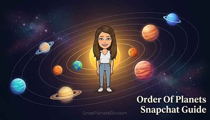Order Of Planets Snapchat Friend Solar System Illustration