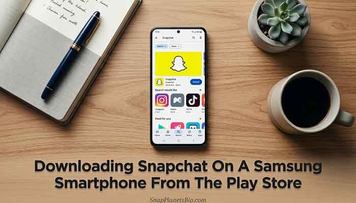 Snapchat Planet Order: What I Learned After Staring at My Friend Solar System Way Too Long 3 Downloading Snapchat On A Samsung Smartphone From The Play Store