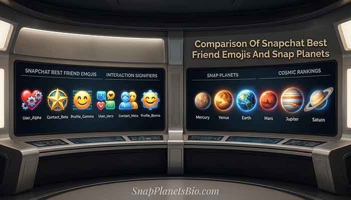 Comparison Of Snapchat Best Friend Emojis And Snap Planets