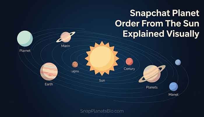 Snapchat Planet Order From The Sun Explained Visually