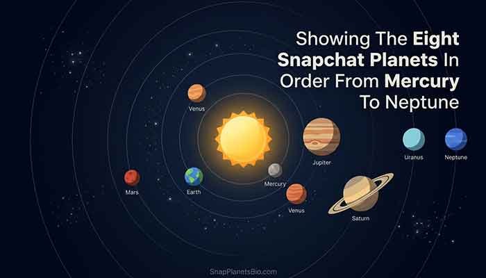 Snapchat Planet Order: What I Learned After Staring at My Friend Solar System Way Too Long 2 Diagram Showing The Eight Snapchat Planets In Order From Mercury To Neptune