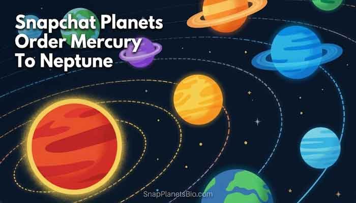 Snapchat Planets order from Mercury to Neptune showing best friend ranking
